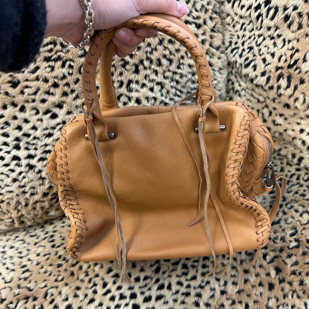 Linea Pelle Whitley Mini Speedy Leather Bag Tan